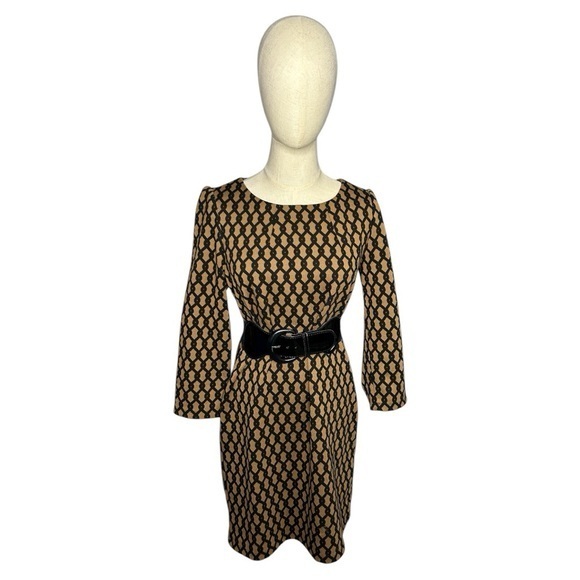 Vivienne by Vivienne Tam Brown and Black Dress Size 6 - Picture 1 of 8